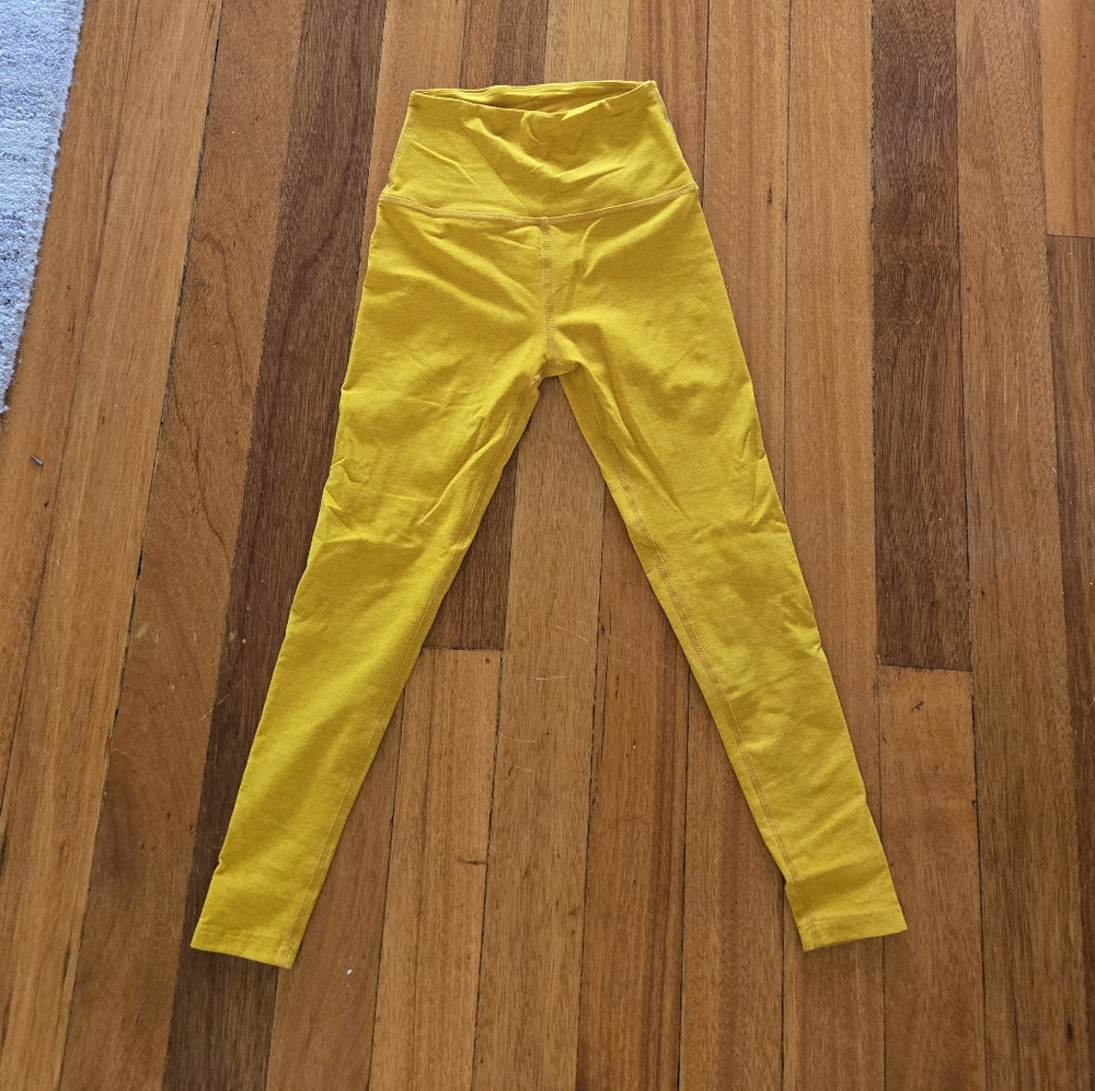 Beyond Yoga Mustard Yellow Midi Leggings
